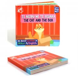 Te Ngeru Me Te Pouaka The Cat and the Box Maori English Board Book