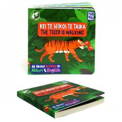 Kei Te Hikoi Te Taika The Tiger Is Walking Maori English Board Book