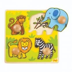 Wooden Peg Puzzle - Safari