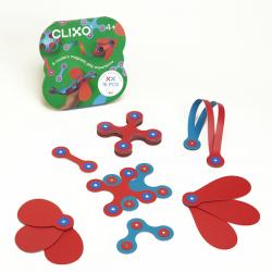 Clixo Itsy 18 Piece Pack Flamingo/Turquoise