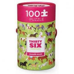 Crocodile Creek Thirty-Six Animals Puzzle - Horses