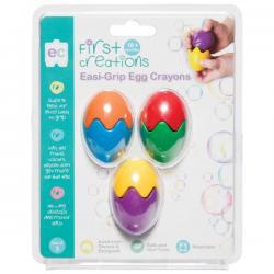 First Creations Easi-Grip Egg Crayons