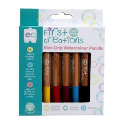 First Creations Easi Grip Watercolour Pencils 6 Pack