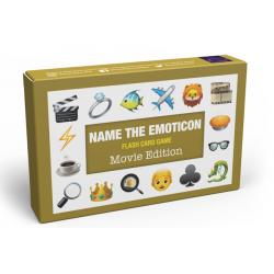 Name the Emonticon Flash Card Game Movie Edition