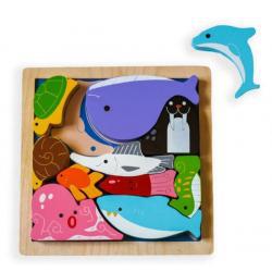 Wooden Chunky Sea Creatures Puzzle	