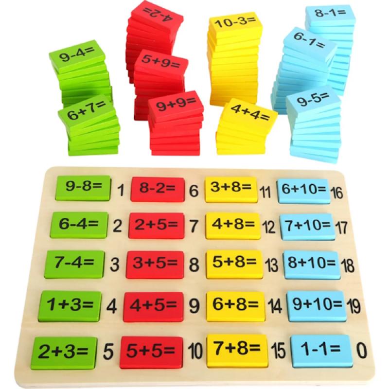 Wooden Maths Equations Set