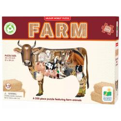 Farm Cow Shaped 200 Piece Puzzle