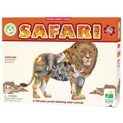 Safari Lion Shaped 200 Piece Puzzle
